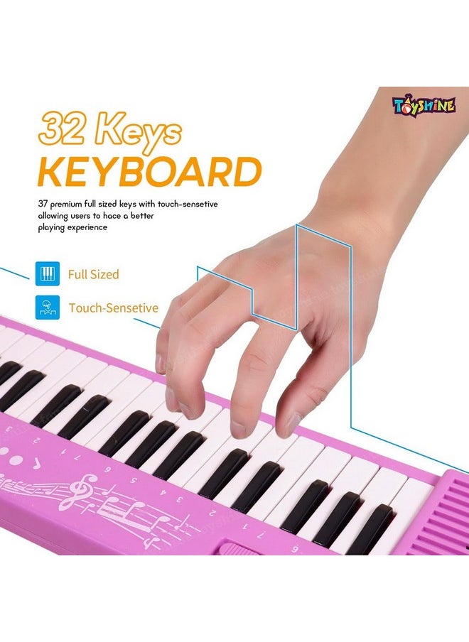 Toyshine Portable 32 Keys & 32 Melody Sound Mini Keyboard Piano Musical Toys for Babies and Kids, 3+ Years Kids Piano