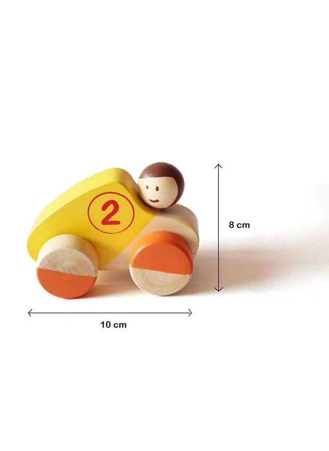 shumee Wooden Vehicles- Set of 3 (2 Years+) | Multicolor | 100% Child Safe | Pretend Play | Educational Toy | Non Toxic Colors