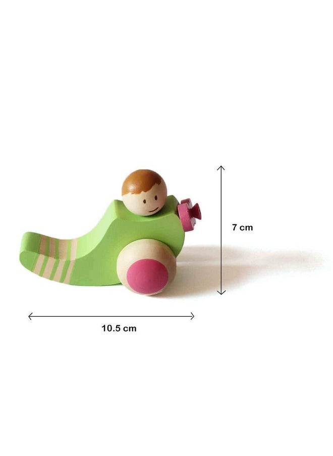 shumee Wooden Vehicles- Set of 3 (2 Years+) | Multicolor | 100% Child Safe | Pretend Play | Educational Toy | Non Toxic Colors