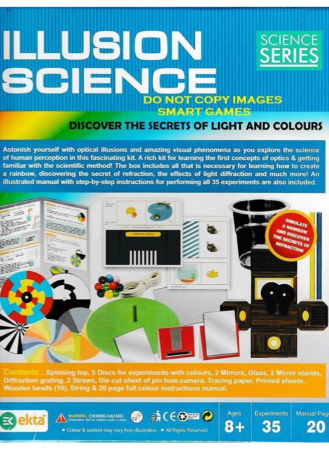 EKTA 8+ Years Illusion Science Discover The Secrets of Light and Colours- Multi Color
