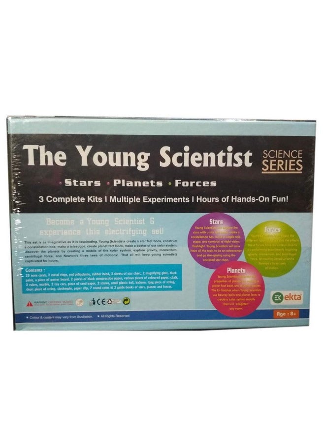 Ekta The Young Scientist Series 3 Set Part Science Kit Stars, Planets, Forces Learn Science The Easy Way Out