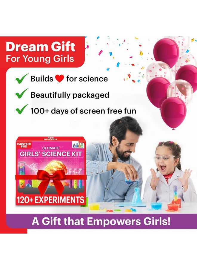 Einstein Box Ultimate Girls' Science Kit for Girls Ages 6-8-10-12 Years | Birthday Gift Ideas for Girls | STEM Learning Toys for 6,7,8,9,10,11,12,13,14 Year Old Girls |