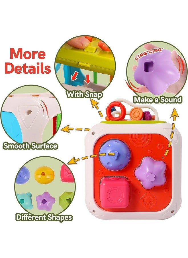 Galaxy Hi-Tech® Baby Toddler Activity Cube with Musical Phone, Play Learning Center Toy 7 in 1 Interactive Educational Activity Multi-Functions, Skill Improvement Early Learning Game Toys