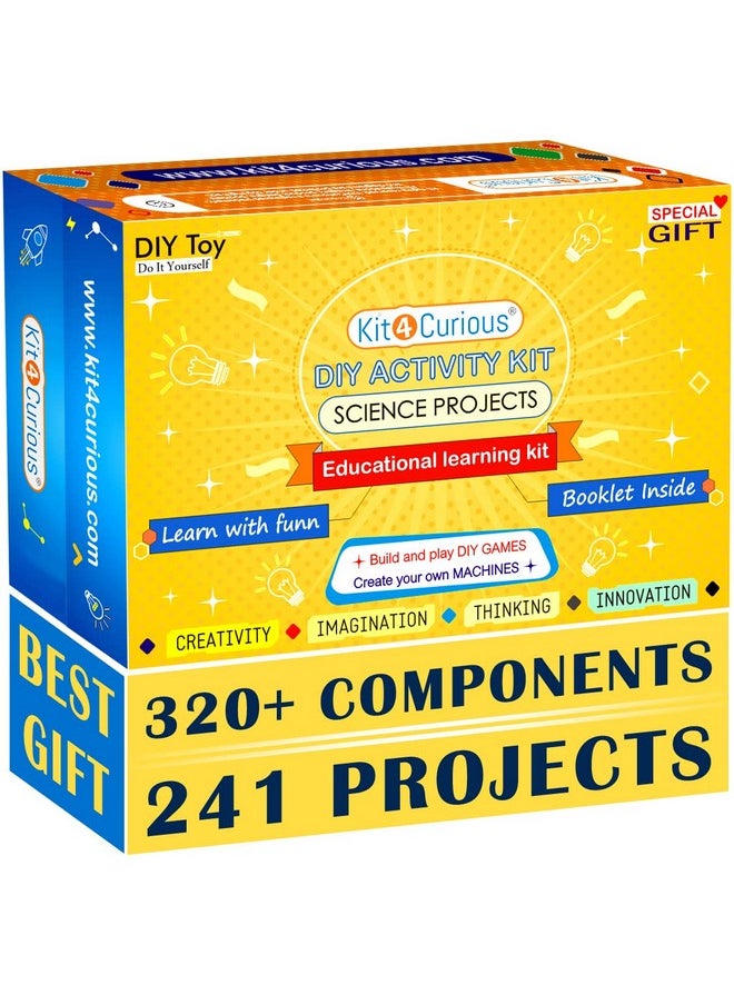Kit4Curious® Science & Fun DIY activity learning educational STEM toy for 7+ years - tinkering, experiment, school project, innovation kit