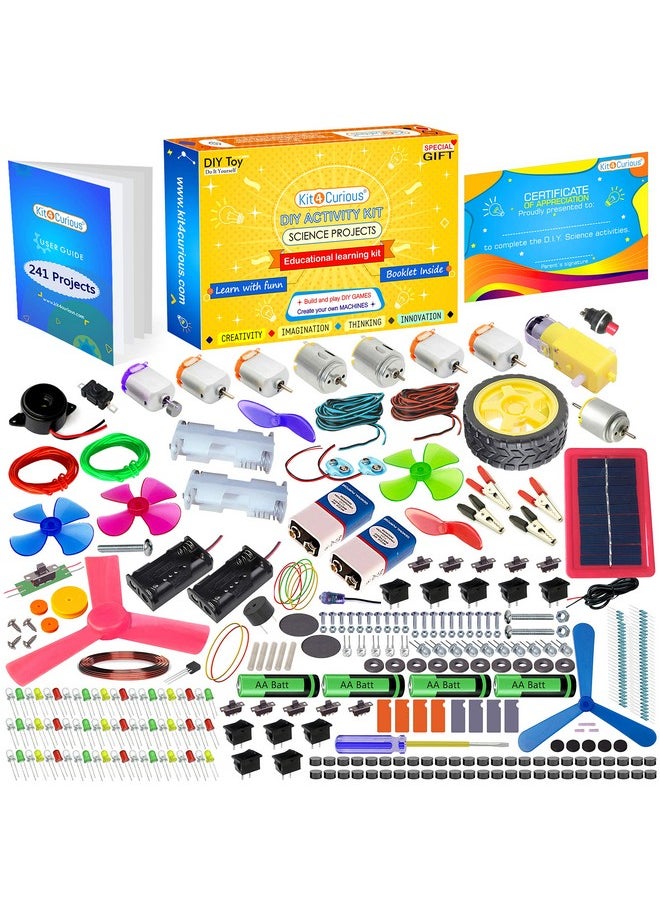 Kit4Curious® Science & Fun DIY activity learning educational STEM toy for 7+ years - tinkering, experiment, school project, innovation kit
