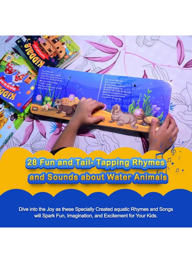 Kiddale 3-Pack Ripple in The Water, Chirping in The Sky and Hindi Nursery Rhyme Musical Interactive Sound Books