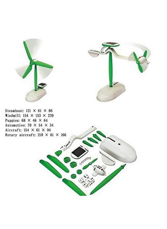 KITIKITTZ Educational 6 in 1 Solar Power Energy Robot Toy Kit Science School Projects for Kids for Learning Purpose