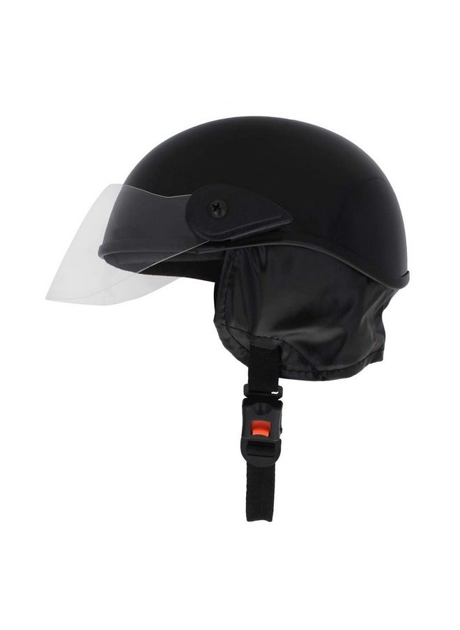 Sage Square Multi-Purpose Half Helmet for Men's, Women's (Non-Motorized) (Black Glossy)