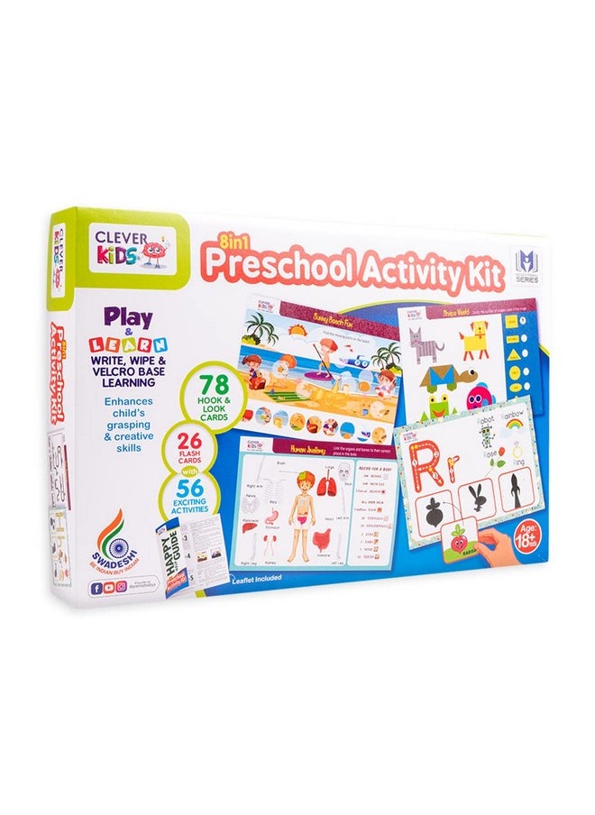 Ratna's 8in1 Preschool Activity Kit | Early Learning & Education with 56 Exciting Activities for Toddlers 18+ Months
