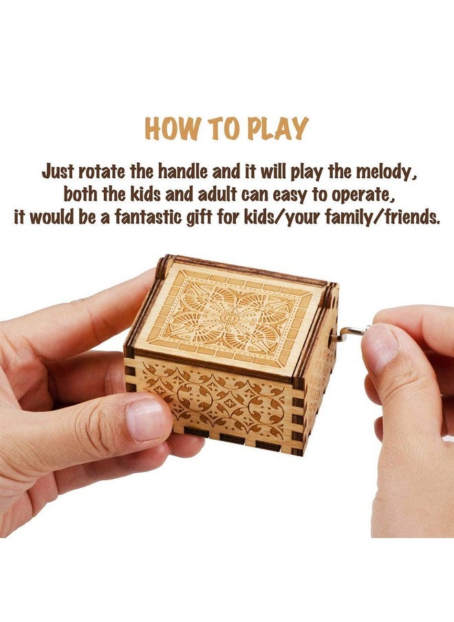 EITHEO Wooden Uniq Carved Hand Crank Gorgeous-Wife Theme Music Box