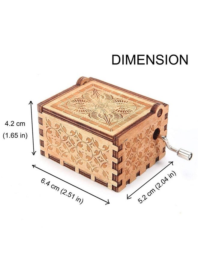 EITHEO Wooden Uniq Carved Hand Crank Gorgeous-Wife Theme Music Box