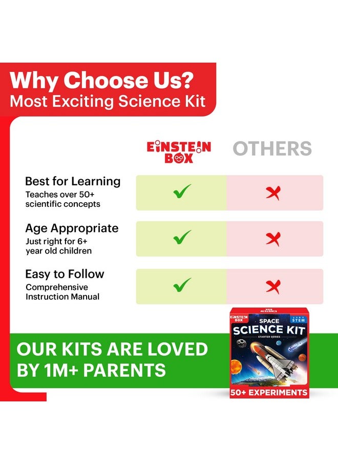 Einstein Box Space Science Starter Kit for 6 to 15 Year Olds | Toys for Boys & Girls Age 10 to 12 Years | Gift for Girls Age 8-10 Years | Fun Science Experiments & STEM Projects |Birthday Gift Idea|