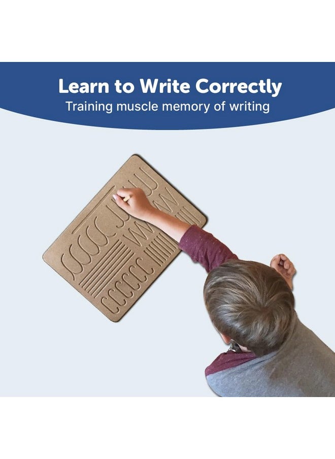 Mini Leaves Wooden Pattern Tracing Board - Beginner Tracing Board for Kids 2+ Years- Hand Writing Practise Board | Toddler Writing Tools for Beginners