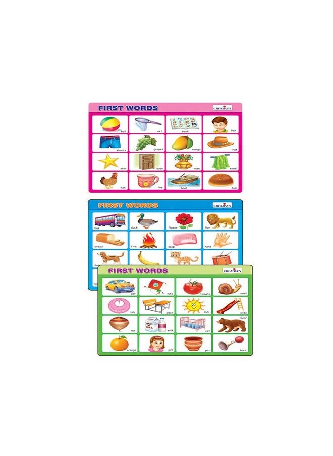 Creative's First Words | Learning Cards Game | Spell New Words Cards | Picture Cards for Kids | Children Educational Game | Reading Skills | Ages 3 & Up