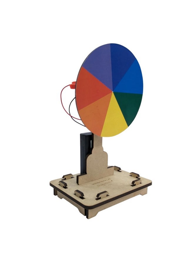 StepsToDo Motorized Newton’s Disk Making Kit (Multicolour) | School Science Project | Science Activity Kit | DIY Activity Kit. STEM Learning Kit