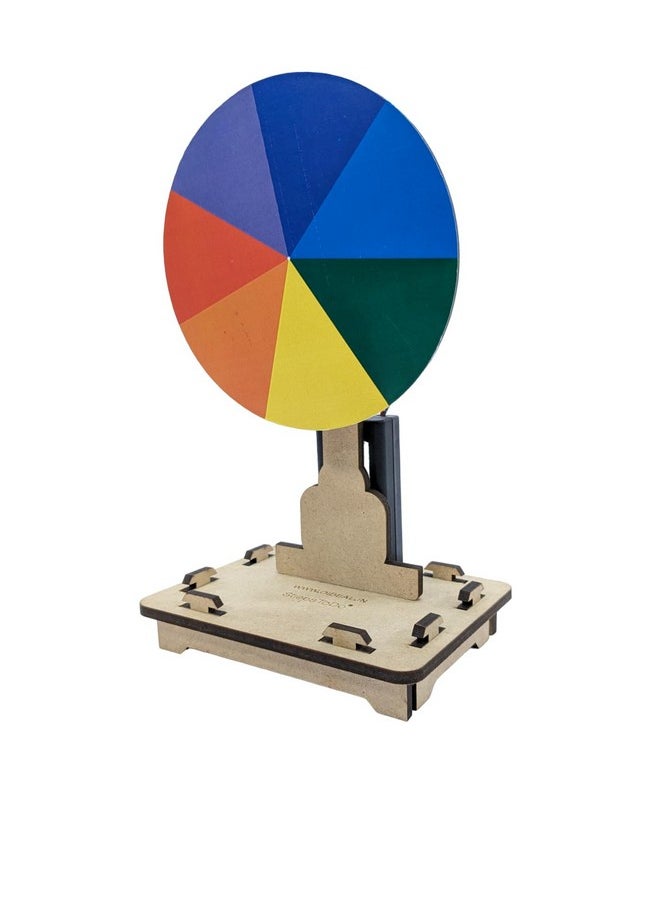 StepsToDo Motorized Newton’s Disk Making Kit (Multicolour) | School Science Project | Science Activity Kit | DIY Activity Kit. STEM Learning Kit