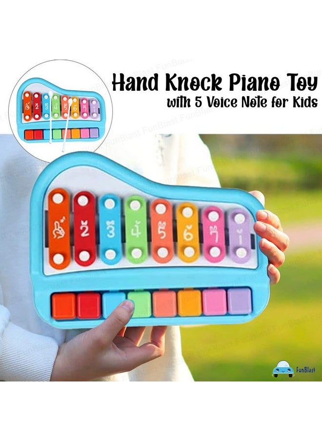 FunBlast Xylophone - Hand Knock Piano Toys, Hammering & Pounding Toys, Xylophone for Kids, Kids Musical Instruments, Kids Xylophone, Xylophone for 1+ Year Old, Kids Drums & Percussion Toy (Blue)