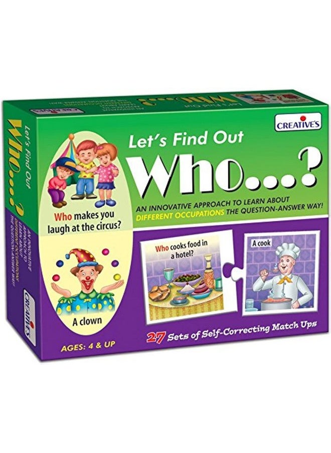 Creative's 'Wh' Question Series| Pack Of 6| Let's Find Out What, When, Who, Where, Why & How | Develops Language| Visual Discrimination| Reasoning Skills | Learning & Education | Ages 4 & Up