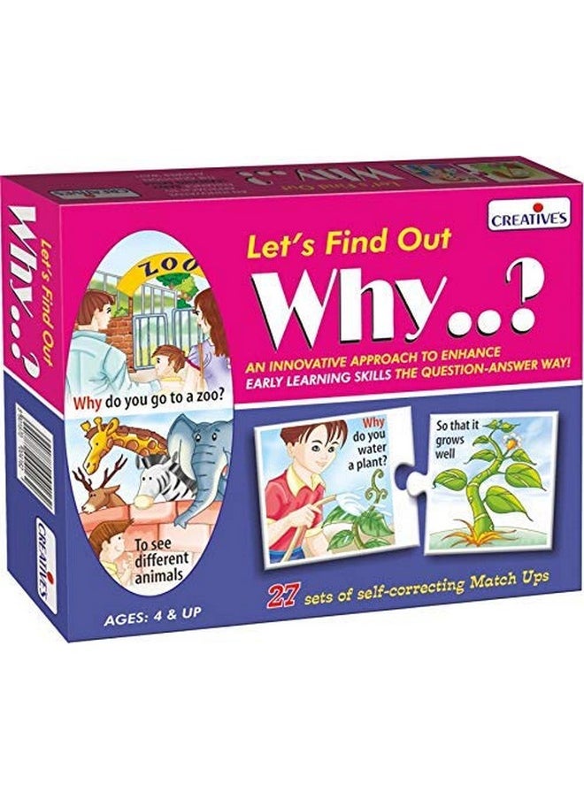 Creative's 'Wh' Question Series| Pack Of 6| Let's Find Out What, When, Who, Where, Why & How | Develops Language| Visual Discrimination| Reasoning Skills | Learning & Education | Ages 4 & Up