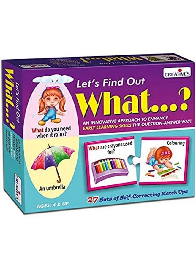Creative's 'Wh' Question Series| Pack Of 6| Let's Find Out What, When, Who, Where, Why & How | Develops Language| Visual Discrimination| Reasoning Skills | Learning & Education | Ages 4 & Up