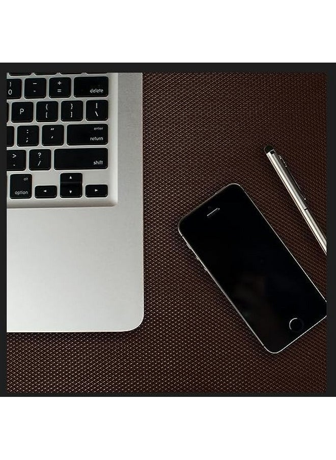 ElastPro (30 cm X 3 m) CoffeeBrown EVA Food Grade Washable Anti Slip Mat/Sheet for Fridge, Shelf Liner, Table, Kitchen Drawer mat (Diamond Texture, Coffee Brown)