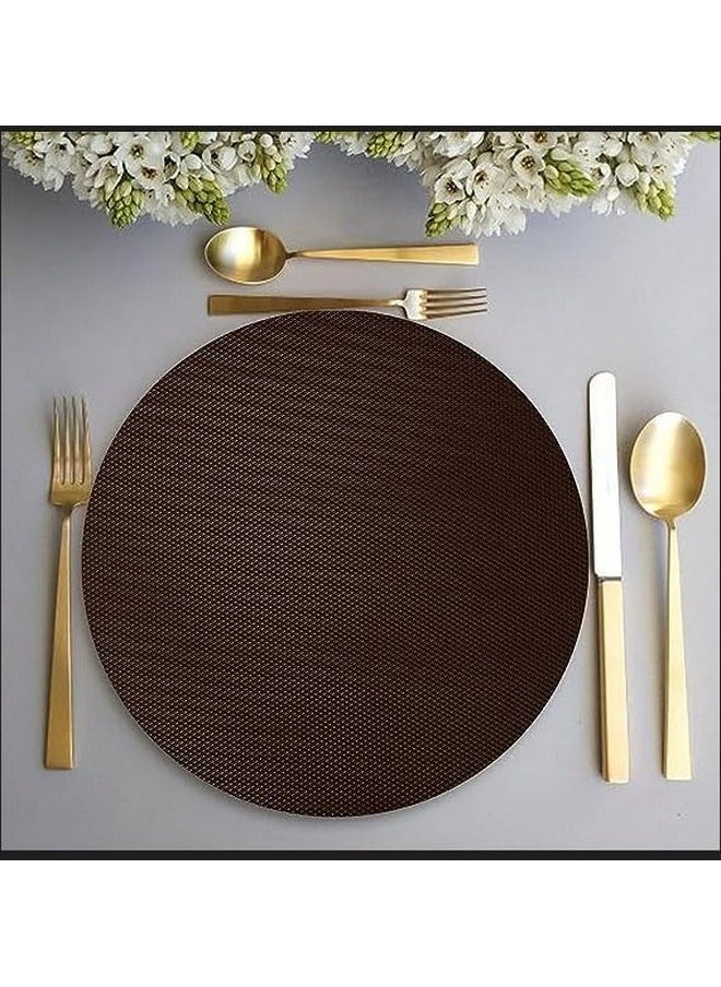 ElastPro (30 cm X 3 m) CoffeeBrown EVA Food Grade Washable Anti Slip Mat/Sheet for Fridge, Shelf Liner, Table, Kitchen Drawer mat (Diamond Texture, Coffee Brown)