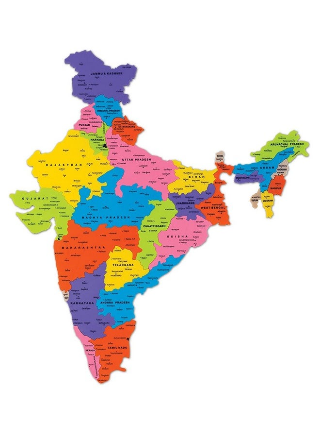 Zephyr Discover India 3in1 - Puzzle and Educational Toy for Boys and Girls Age 5+ Years