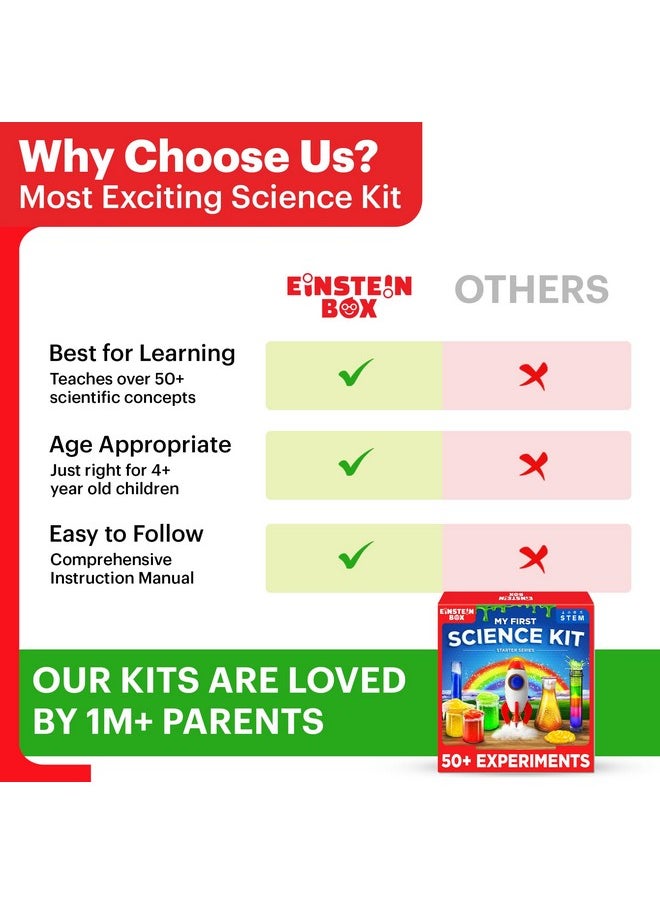 Einstein Box My First Science Starter Kit | for 4 to 8-Year-Old Boys & Girls | Toys for Kids 5+ Years | Educational & Learning Toys| Amazing Science Experiments & STEM Projects | Birthday Gift Idea |