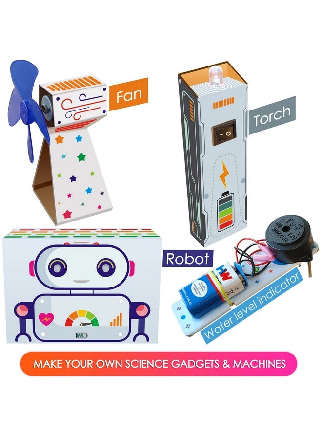 Kit4Curious 140 Experiments Science Projects Diy Gadgets Toy Educational Learning Kit - 140 Items In 1 Kit - Solar Energy, Steam Activities, Smart Gift For Boys & Girls
