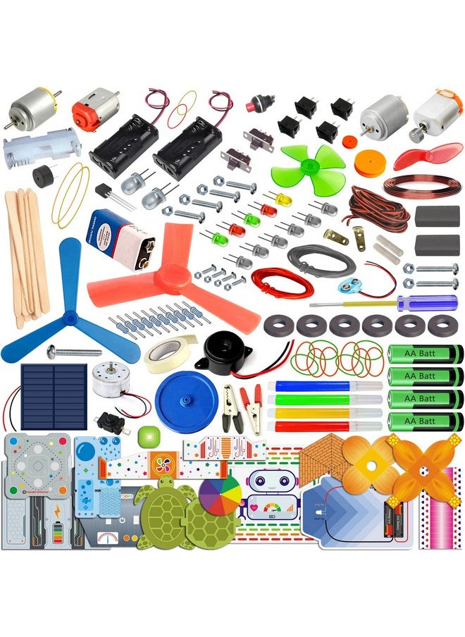 Kit4Curious 140 Experiments Science Projects Diy Gadgets Toy Educational Learning Kit - 140 Items In 1 Kit - Solar Energy, Steam Activities, Smart Gift For Boys & Girls