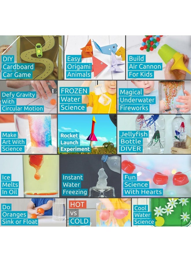 Kit4Curious Science + Art & Craft DIY STEM Kit | Science, Space, Magnetism, Hydraulics, STEAM, Plants, DIY Project Educational Birthday for Kids Age 6,7,8,9,10,11,12,13,14,15,16 with 600 Experiments