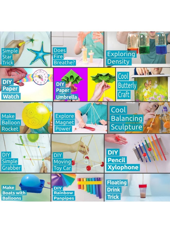 Kit4Curious Science + Art & Craft DIY STEM Kit | Science, Space, Magnetism, Hydraulics, STEAM, Plants, DIY Project Educational Birthday for Kids Age 6,7,8,9,10,11,12,13,14,15,16 with 600 Experiments