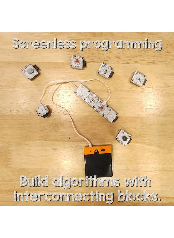 Blix Robotix Logic Blocks, 10+ Frames, Screenless Programming Kit for Ages 8+, Science Kit, Educational DIY Building Set, Construction Toys, Made in India