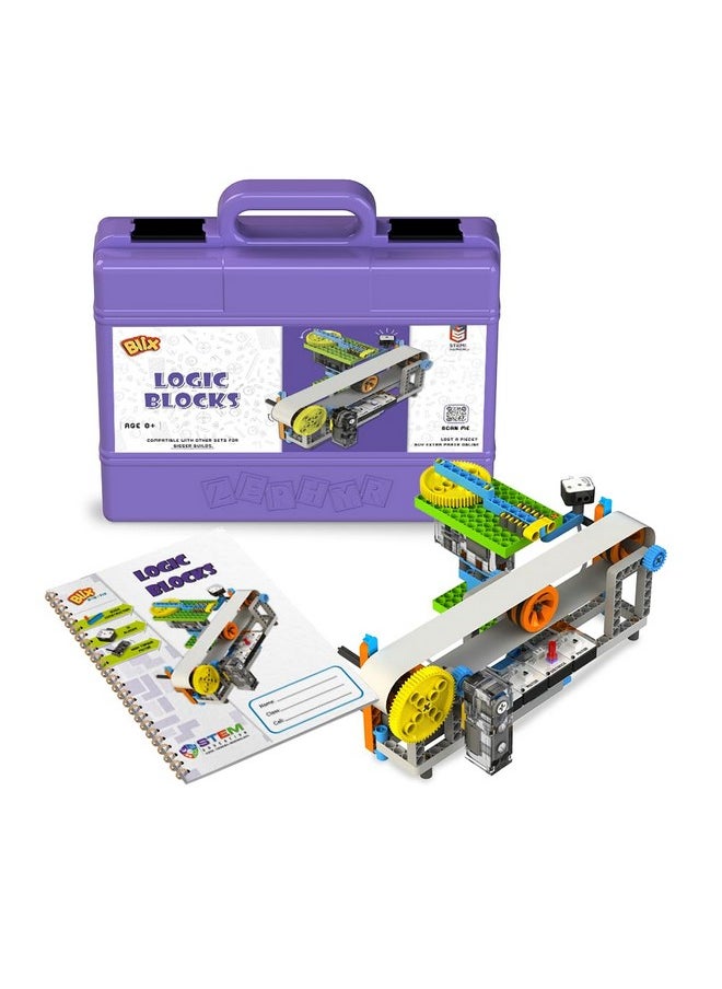 Blix Robotix Logic Blocks, 10+ Frames, Screenless Programming Kit for Ages 8+, Science Kit, Educational DIY Building Set, Construction Toys, Made in India