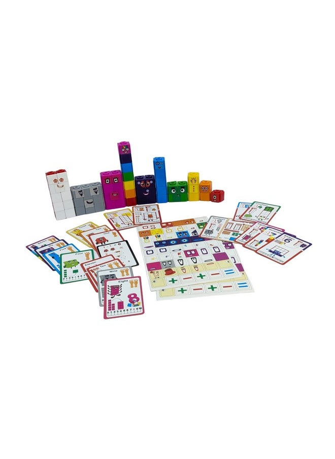 StepsToDo Math Learning Cubes Set 200 Number Blocks, 200 Face Plates, 108 Stickers, 20 Activity Cards, Activity Guide Hands-On STEM Educational Toy for Kids, Counting, Patterns, Place Value