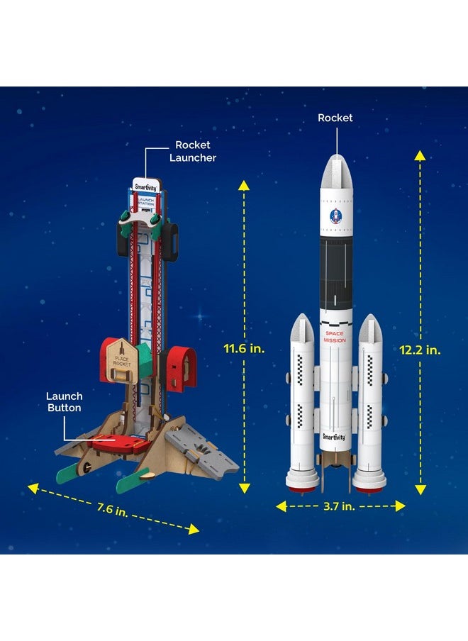 Smartivity Rocket Launcher Kit for Kids 6, 7, 8, 9, 10, 11, 12 Years Old | Build Your Own Rocket and Launcher | Birthday Gifts for Boys & Girls | DIY STEM Science Toy for Kids 6-12 Years
