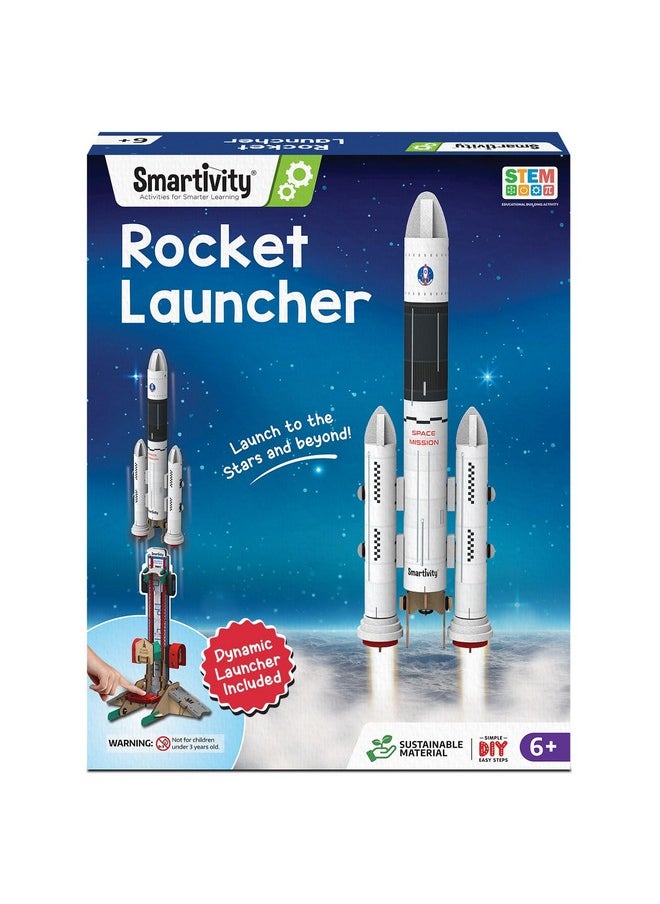 Smartivity Rocket Launcher Kit for Kids 6, 7, 8, 9, 10, 11, 12 Years Old | Build Your Own Rocket and Launcher | Birthday Gifts for Boys & Girls | DIY STEM Science Toy for Kids 6-12 Years