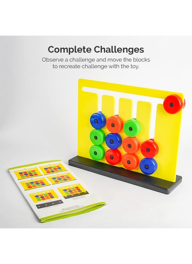RATNA'S Colour Challenge Montessori Slide & Match Puzzles - Brain Game for Kids | Fun and Colourful Pattern Making Activity Toys | Early Development and Learning Kids Toys for 3+ Years