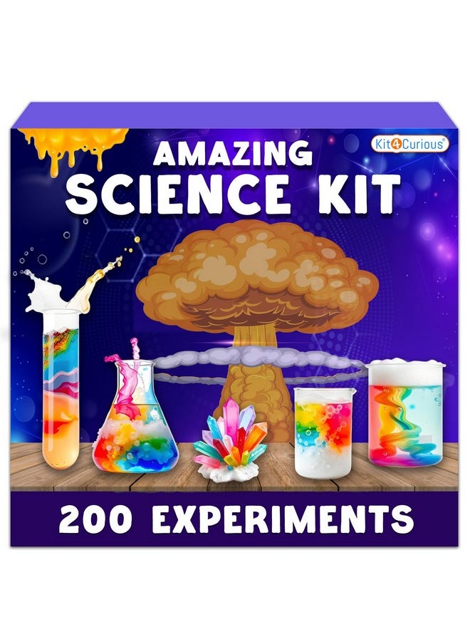 Kit4Curious 200+ Science Experiment Kit Birthday Gift for Kids, STEM Educational Learning Toys for 6-14 Year Olds - Chemistry kit