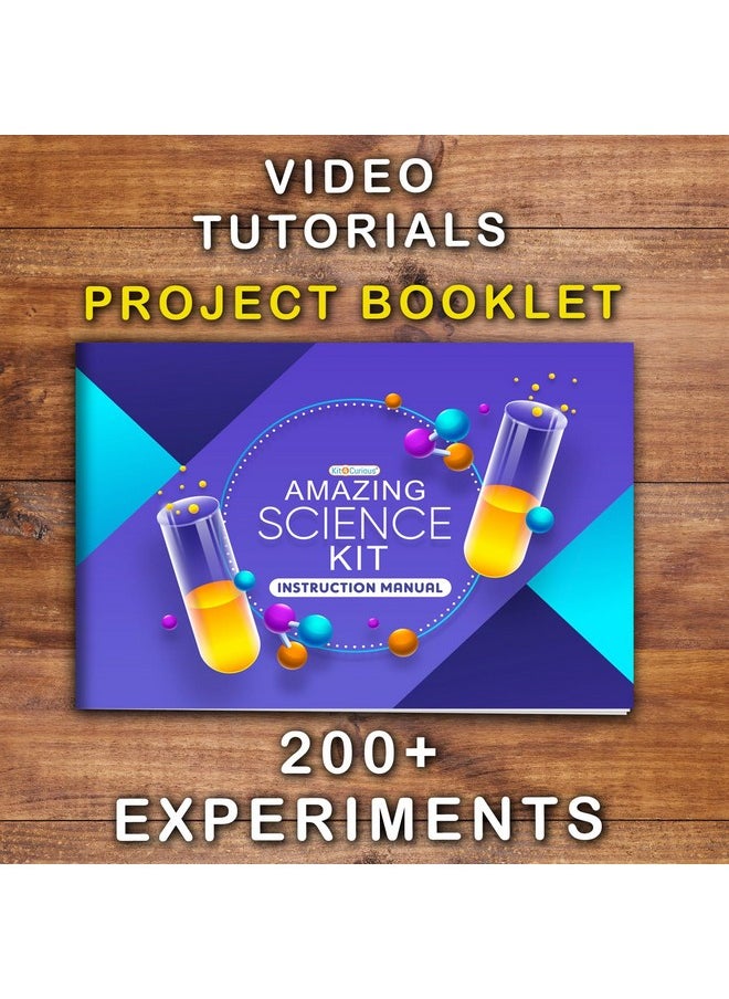 Kit4Curious 200+ Science Experiment Kit Birthday Gift for Kids, STEM Educational Learning Toys for 6-14 Year Olds - Chemistry kit
