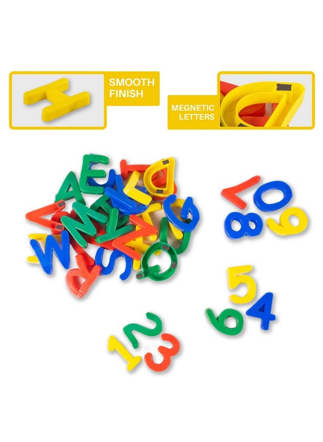 Jumbo Magnetic Alphabet and Numbers for Kids with 10 Colourful Beads Free Inside.