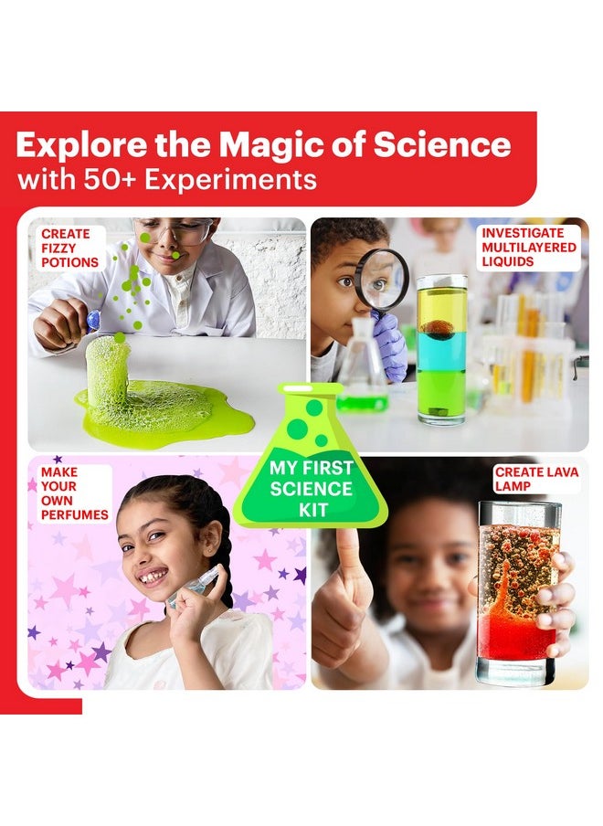 Einstein Box Junior Science Gift Set | 2-in-1 Set of My First Science Kit & Slime Kit for 4-6-8 Year Olds| Birthday Gift for Boys & Girls
