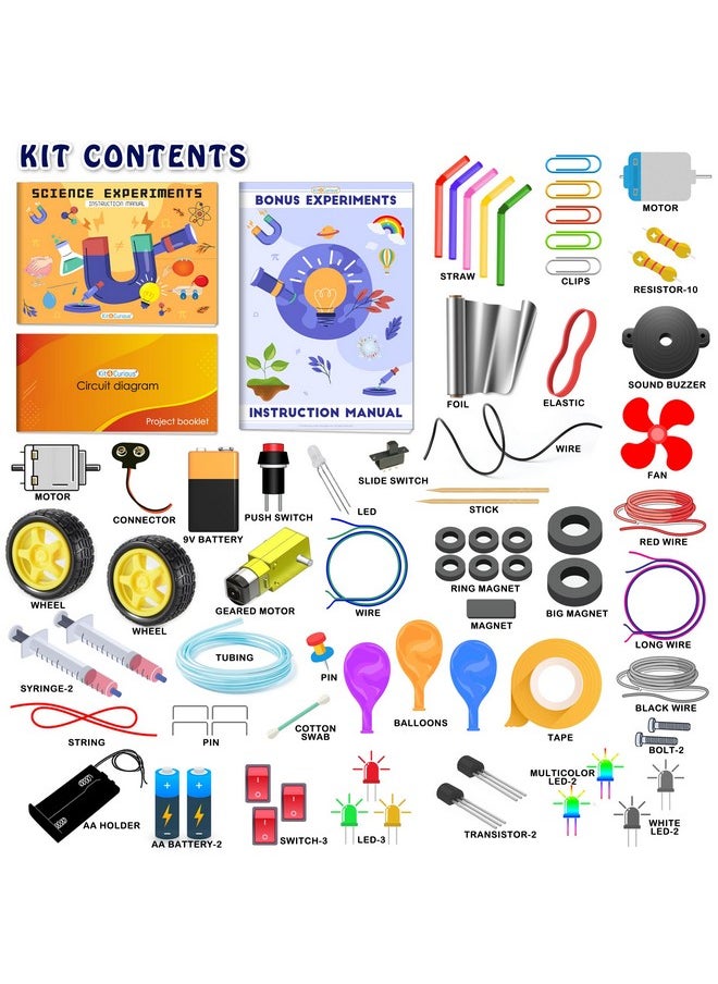 Kit4Curious All Rounder Science Kit for 1000 Experiments - Educational Learning Birthday Gift Toy for Kids 6-16 yrs