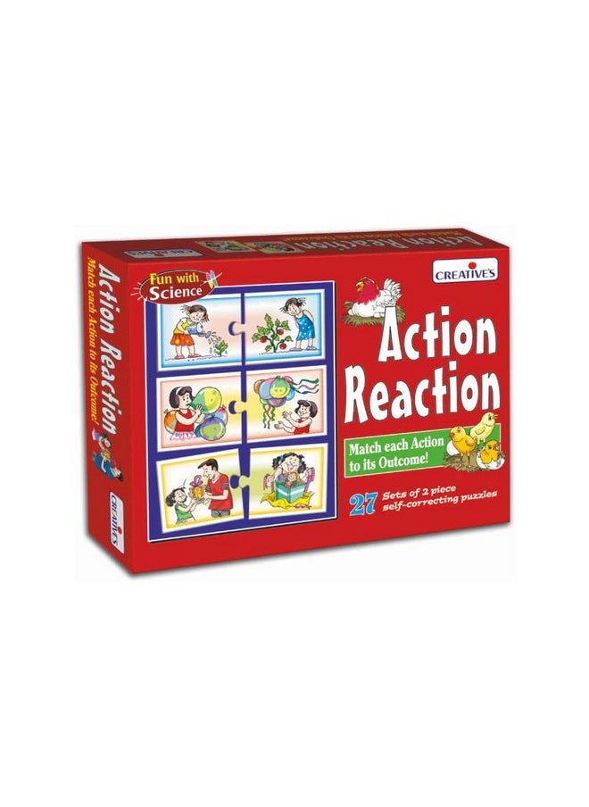 Creative's Action & Reaction & Part to Whole Special Education Combo Pack Sets of 2 Box | Match-up Cards | Educational Game | Gift Pack | Learning with Fun for Kids 4 & Up