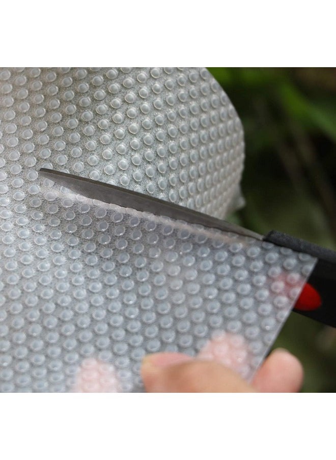 ElastPro Ethylene Vinyl Acetate Round Anti Slip Mat/Sheet for Fridge, Kitchen, Drawer, Shelf Liner (Transparent White, 45 X 1.5 M,Count of 1)