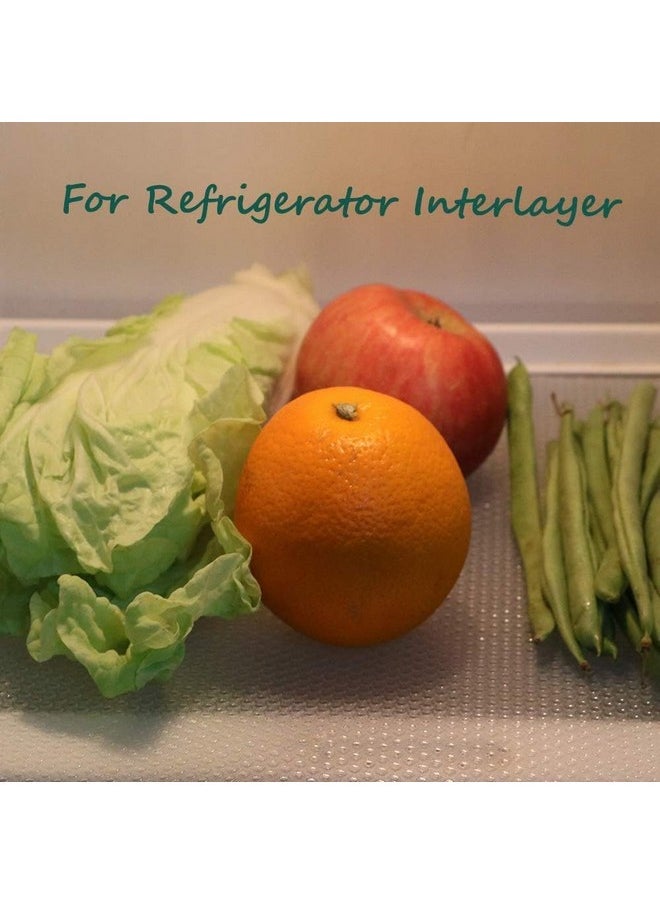 ElastPro Ethylene Vinyl Acetate Round Anti Slip Mat/Sheet for Fridge, Kitchen, Drawer, Shelf Liner (Transparent White, 45 X 1.5 M,Count of 1)