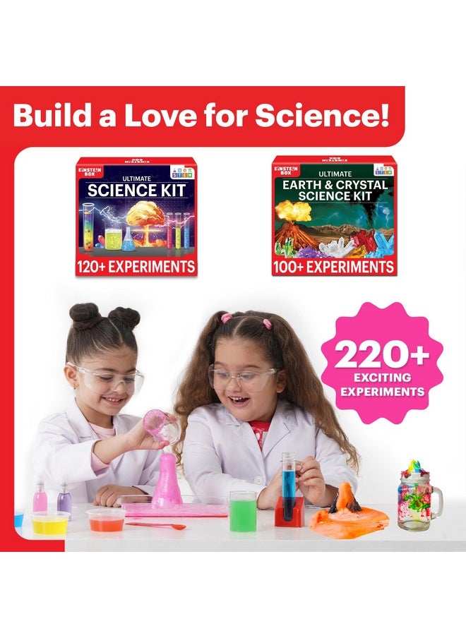 Einstein Box Science Gift Set for Girls Ages 6-8-10-12-14 Years | Birthday Gifts Ideas for Kids | STEM Learning Toys for 6,7,8,9,10,11,12,13,14-Year-Olds | 2-in-1 Learning Set |