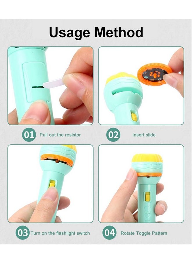 VGRASSP Projection Toy Education Learning Toy with 10 Slides for Kids - Early Cognitive Ability Development Play Tool - Color as Per Stock(10 Slides)