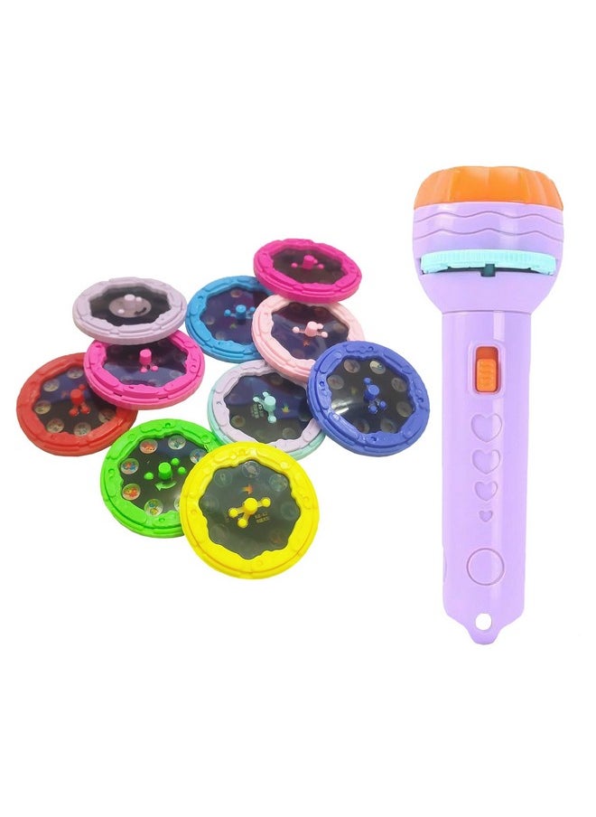 VGRASSP Projection Toy Education Learning Toy with 10 Slides for Kids - Early Cognitive Ability Development Play Tool - Color as Per Stock(10 Slides)