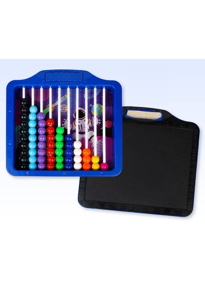 Ratna's Educational 2 in 1 Learn to Count Slate for Kids to Learn Counting, Writing and Start Their Preschool Learning at Home (Assorted Colours)